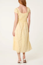Load image into Gallery viewer, Lemon Broderie Milkmaid Dress