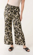 Load image into Gallery viewer, PALM LEAF PRINT ELASTICATED WIDE LEG TROUSERS
