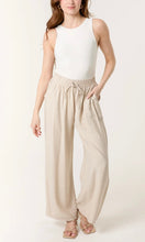 Load image into Gallery viewer, CREAM DIAMANTE EMBELLISHED WIDE LEG TROUSERS