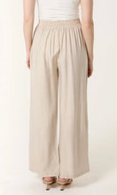 Load image into Gallery viewer, CREAM DIAMANTE EMBELLISHED WIDE LEG TROUSERS