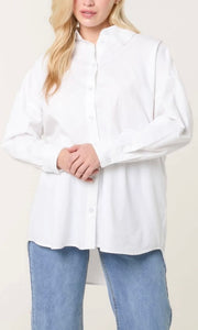 WHITE EMBELLISHED & EMBROIDERED PARROT SHIRT