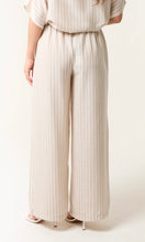Load image into Gallery viewer, CREAM PAPERBAG WAIST PINSTRIPED TROUSER