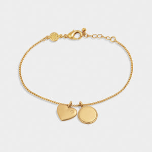 '18th Birthday' Waterproof Gold Sentiment Bracelet