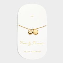 Load image into Gallery viewer, &#39;Family Forever&#39; Waterproof Gold Charm Bracelet