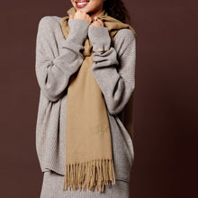Load image into Gallery viewer, Camel Blanket Scarf