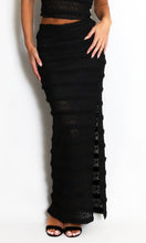 Load image into Gallery viewer, Black Lace Panelled Skirt