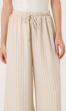 Load image into Gallery viewer, CREAM ONE SIZE PINSTRIPE WIDE LEG TROUSERS