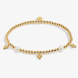 Stacks Of Style Set Of 2 Bracelets In White Pearl And Gold Plating