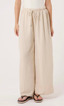 Load image into Gallery viewer, CREAM ONE SIZE PINSTRIPE WIDE LEG TROUSERS