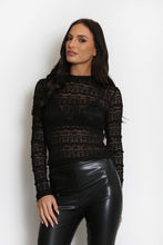 Load image into Gallery viewer, Lace Mesh Cropped Top