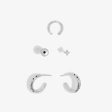 Load image into Gallery viewer, Stacks Of Style Set Of Earrings In Silver Gem And Silver Plating