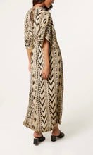 Load image into Gallery viewer, V METALLIC AZTEC MAXI DRESS