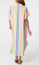 Load image into Gallery viewer, AZTEC PRINT CHEESECLOTH COLLAR DRESS