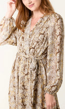 Load image into Gallery viewer, GOLD SNAKE PRINT WRAP MAXI DRESS