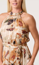 Load image into Gallery viewer, CREAM MARBLE HALTER NECK MAXI DRESS