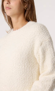 CREAM SOFT KNIT ROUND NECK JUMPER