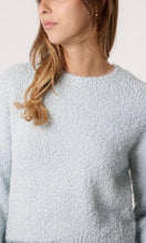 Load image into Gallery viewer, BLUE SOFT KNIT ROUND NECK JUMPER