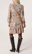 Load image into Gallery viewer, PRINTED BELTED MINI SHIRT DRESS