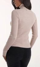 Load image into Gallery viewer, STONE ROLL NECK RIBBED JUMPER