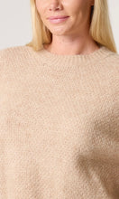 Load image into Gallery viewer, BEIGE TEXTURED KNIT CREW NECK JUMPER
