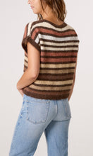 Load image into Gallery viewer, STRIPED BROWN KNIT CARDIGAN