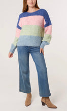 Load image into Gallery viewer, PASTEL MULTI BLOCK STRIPE KNIT JUMPER