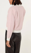Load image into Gallery viewer, FLUFFY PINK PEARL BUTTON KNIT CARDIGAN