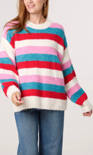 Load image into Gallery viewer, BRIGHT STRIPE OVERSIZED JUMPER