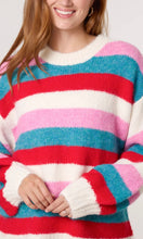 Load image into Gallery viewer, BRIGHT STRIPE OVERSIZED JUMPER