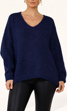 Load image into Gallery viewer, Long Sleeve V Neck Mohair Jumper