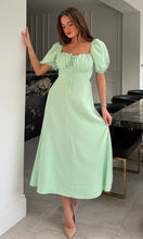 Load image into Gallery viewer, Jemima Square Neck Midi Dress Mint