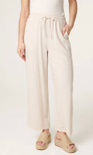 Load image into Gallery viewer, Cream Linen Drawstring Trouser