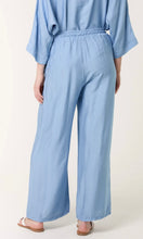 Load image into Gallery viewer, DENIM ELASTIC WAIST POCKET WIDE LEG TROUSERS