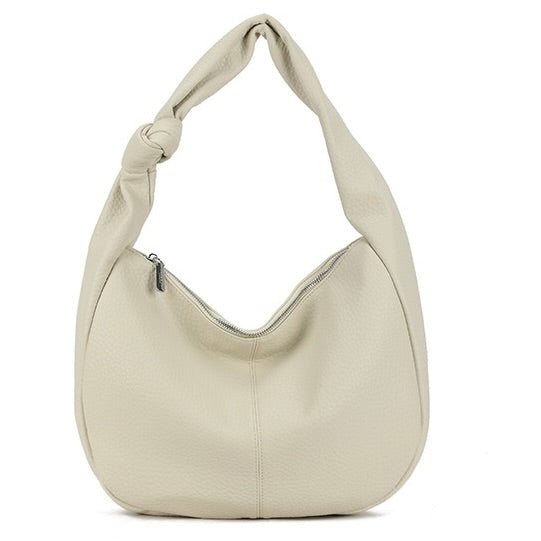 Off White Knot Handle Slouchy Bag