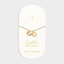 Load image into Gallery viewer, &#39;18th Birthday&#39; Waterproof Gold Sentiment Bracelet