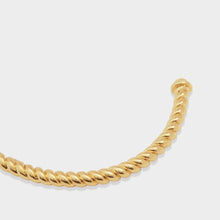 Load image into Gallery viewer, Celine Waterproof Gold Rope Bangle