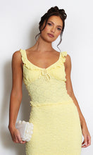 Load image into Gallery viewer, Yellow Textured Milk Maid Top