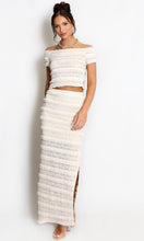 Load image into Gallery viewer, Cream Lace Panelled Skirt
