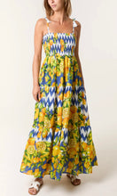 Load image into Gallery viewer, LEMON &amp; ZIG ZAG TASSEL STRAP DRESS