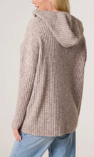 Load image into Gallery viewer, TAUPE RIBBED SOFT KNIT HOODIE