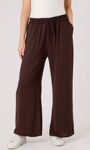 Load image into Gallery viewer, CHOCOLATE BROWN DRAWSTRING WIDE LEG TROUSER