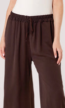 Load image into Gallery viewer, CHOCOLATE BROWN DRAWSTRING WIDE LEG TROUSER