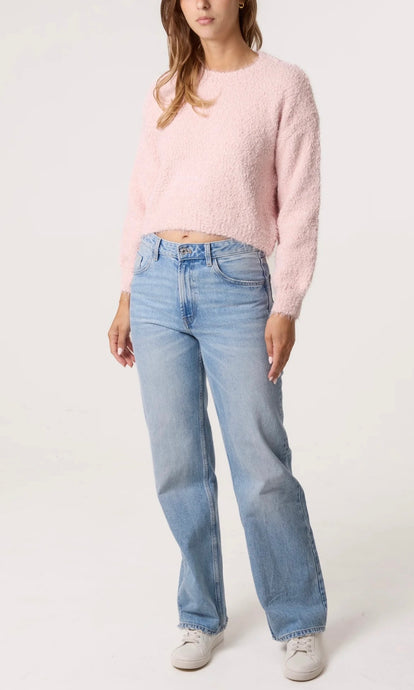 PINK SOFT KNIT ROUND NECK JUMPER