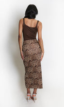 Load image into Gallery viewer, Ruched Leopard Midi Skirt