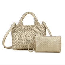 Load image into Gallery viewer, Gold Woven Bag