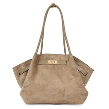 Load image into Gallery viewer, Khaki Faux Suede Bag