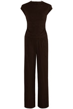 Load image into Gallery viewer, Brown Textured Ruched Co Ord