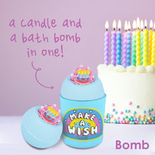 Load image into Gallery viewer, Make a Wish Glow Up Bath Bomb &amp; Candle Duo