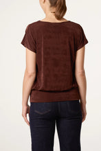 Load image into Gallery viewer, Chocolate Draped Cowl Neck Top