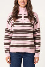 Load image into Gallery viewer, Pink 1/4 Zip Jumper